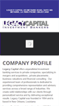 Mobile Screenshot of legacycapital.com